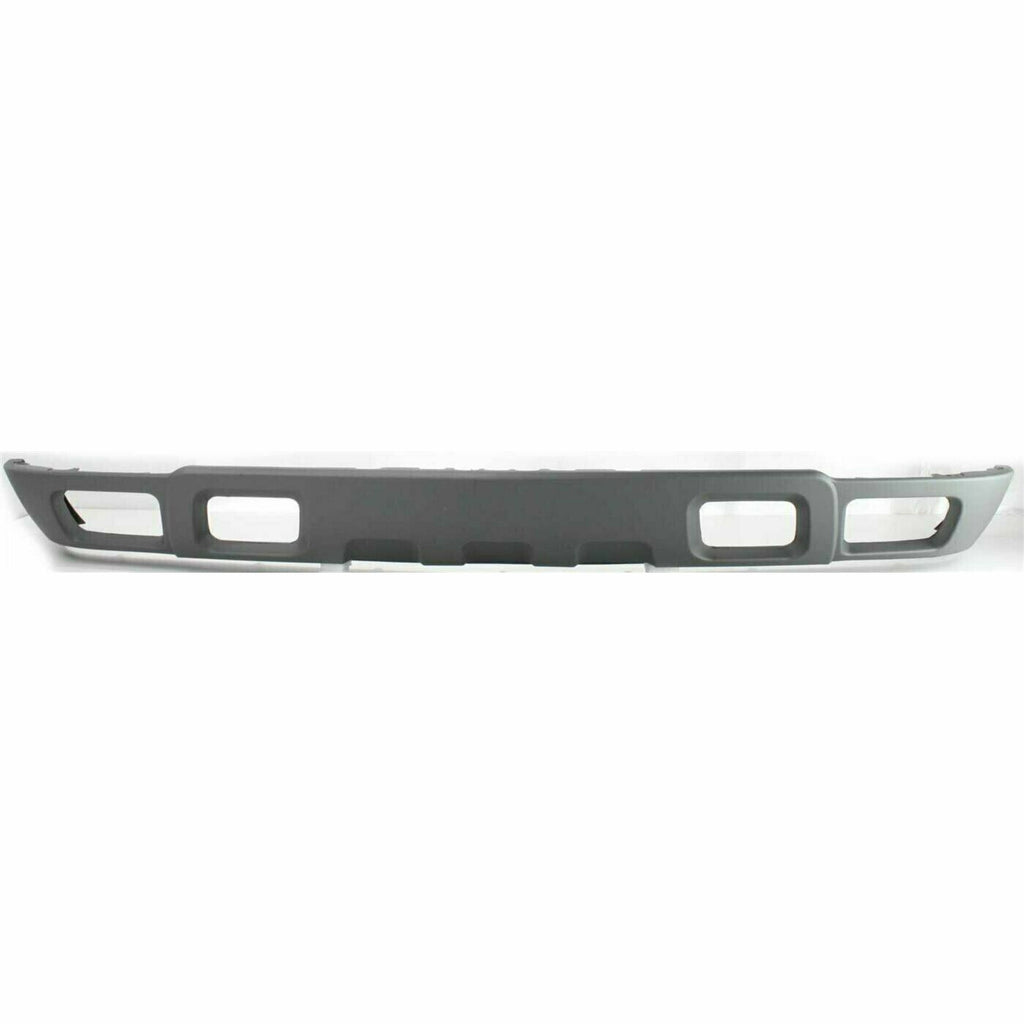 Front Bumper Chrome & Valance Textured Kit For 2003-2007 Chevrolet Silverado 2500 HD 3500 HD