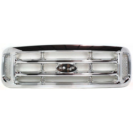 Grille For 1999-2004 Ford F-250 Super Duty Chrome Plastic | OEM Fit