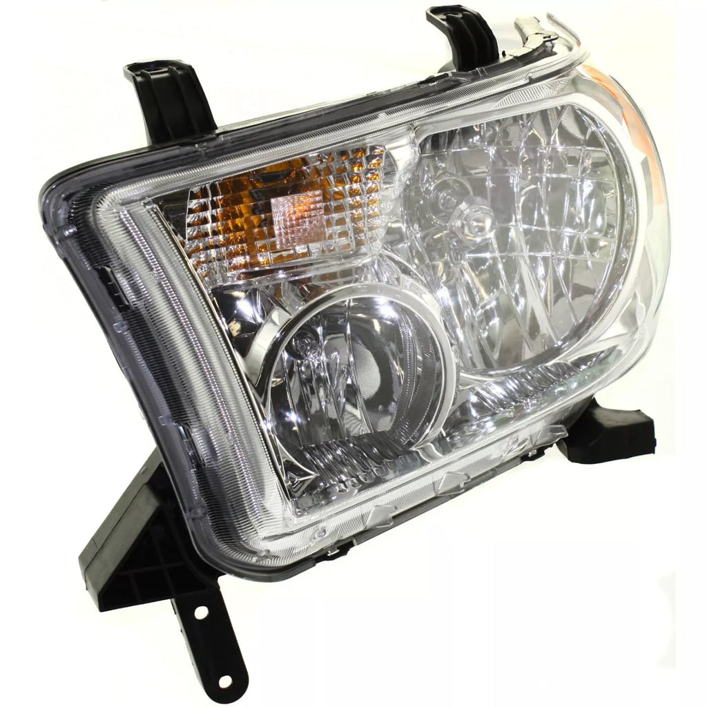 Front Headlights Chrome Plastic for 2007-2013 Toyota Tundra