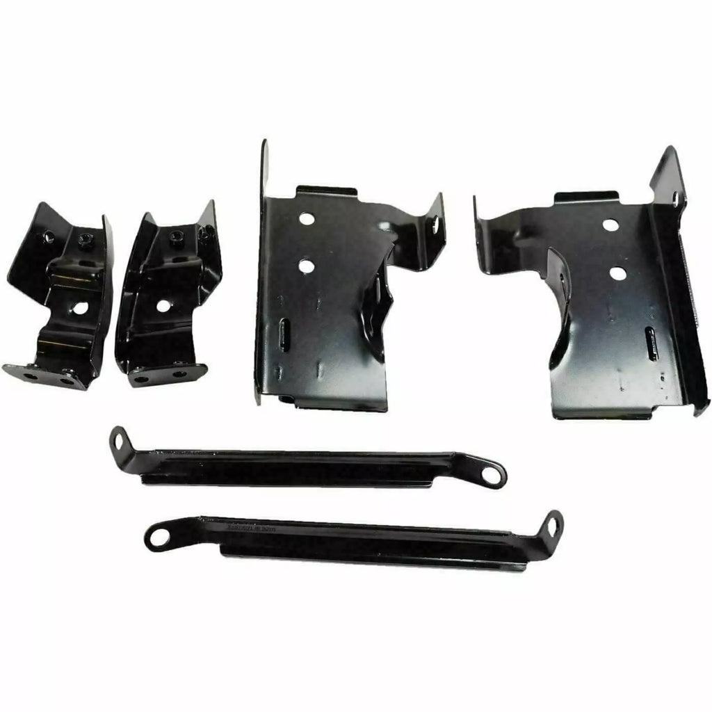 Front Chrome Bumper Kit & Bumper Brackets For 2003-2006 GMC Sierra 1500