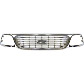 Grille For 2001-2003 Ford F-150 Chrome Plastic | OEM Fit