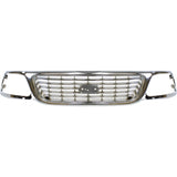 2001–2003 Ford F-150 Grille Chrome Plastic | OEM Fit