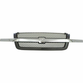 2003-2007 Chevrolet Silverado 2500 HD 3500 HD Front Bumper Chrome & Valance Textured Kit | OEM Fit