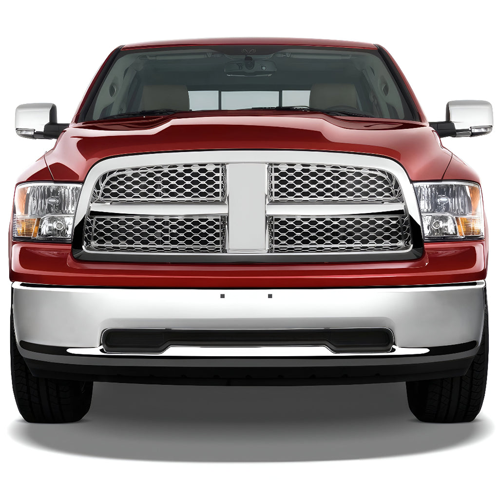2011-2012 Ram 1500 2009-2010 Dodge Ram 1500 Front Bumper Chrome Steel | OEM Fit