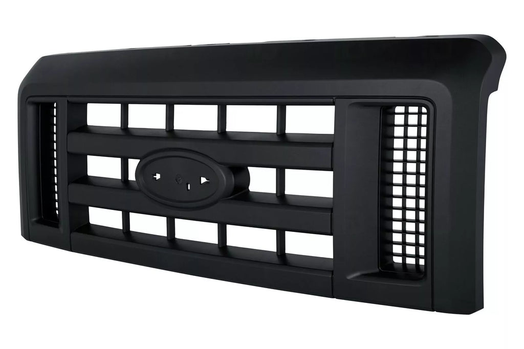 Front Grille Assembly Black Plastic For 2008-2019 Ford E-150 E-250 & E-350 E-450 Super Duty