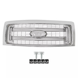 2009-2014 Ford F-150 Front Grille Assembly Chrome & Headlight Assembly Kit | OEM Fit