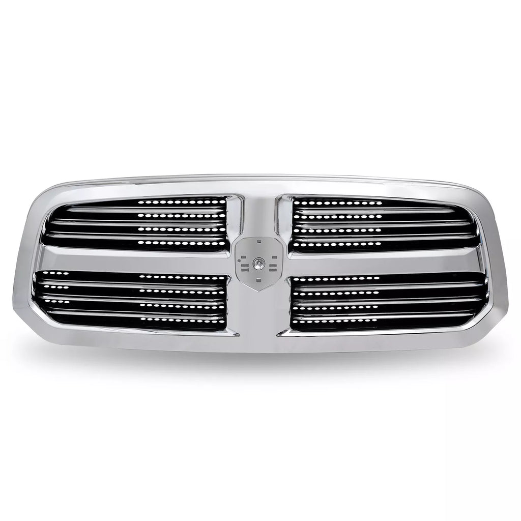 Front Bumper Chrome & Grille Assembly Kit For 2013-2018 Ram 1500 & 2019-2022 Ram 1500 Classic