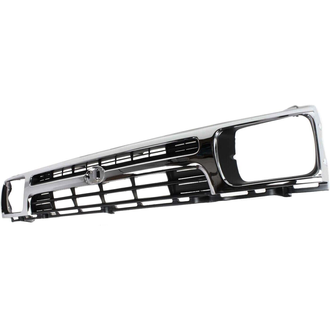 1989-1995 Toyota Pickup 2WD Front Bumper Chrome & Grille Assembly & Valance Kit  | OEM Fit
