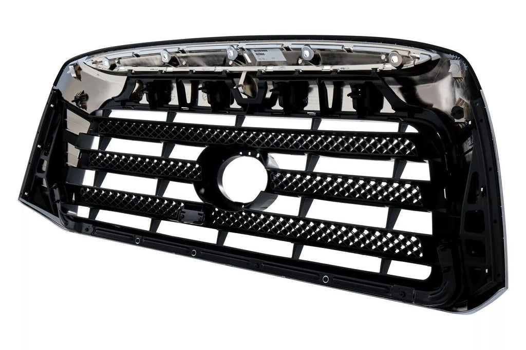 Front Bumper Chrome Steel & Grille Assembly Kit For 2007-2009 Toyota Tundra