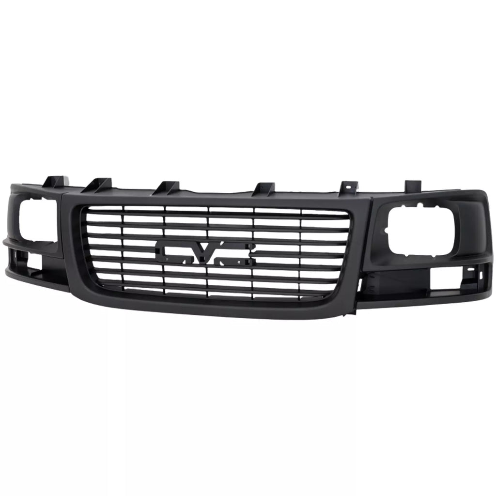 Front Grille Assembly Black Plastic For 2003-2023 GMC Savana 1500 2500 3500