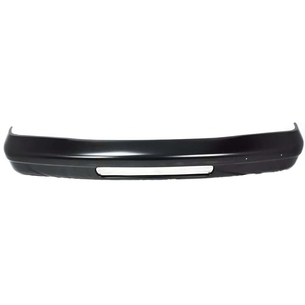 Front Bumper Black Steel 1992-2007 Ford E-150 E-250 E-350 E-450 E-550 Super Duty Bumper