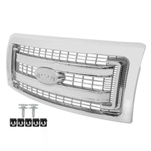 Load image into Gallery viewer, Front Grille Assembly Chrome &amp; Headlight Assembly Kit For 2009-2014 Ford F-150