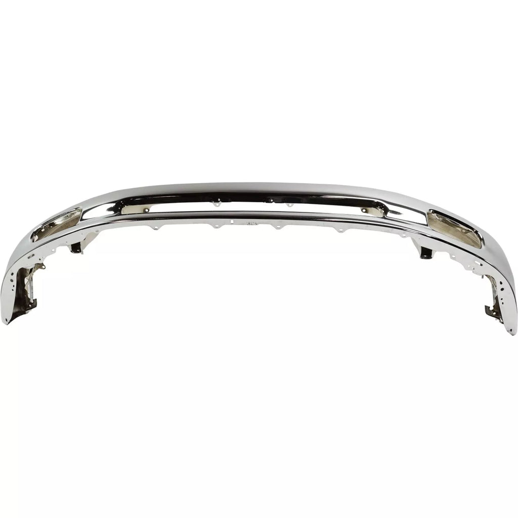 Front Bumper Face Bar Chrome Steel w/ Fog Light Holes For 2000-2006 Toyota Tundra