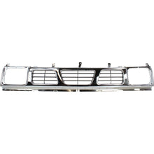 Load image into Gallery viewer, 1996-1997 Nissan Pickup RWD Front Grille Assembly Kit Chrome &amp; Headlamps | OEM Fit