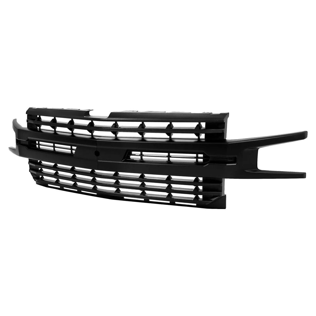 Front Bumper Primed & Grille Assembly Kit For 2019-2021 Chevrolet Silverado 1500