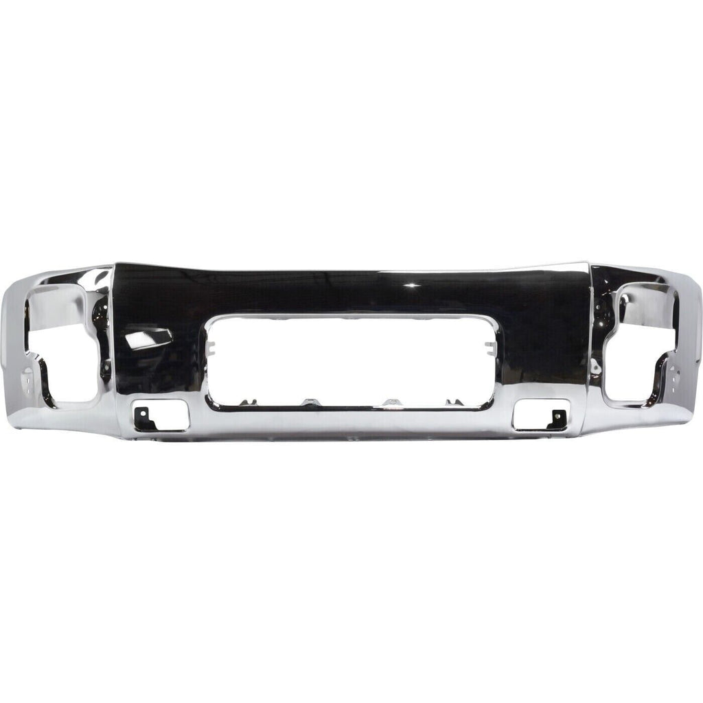 Front Bumper Chrome & Bumper End Caps Kit For 2004-2007 Nissan Titan