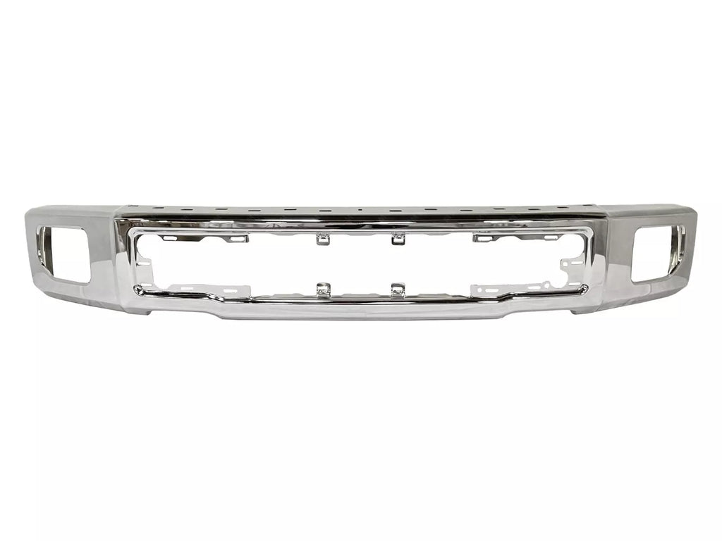 Front Bumper Chrome & Lower Valance Textured Kit For 2015-2017 Ford F-150 Truck