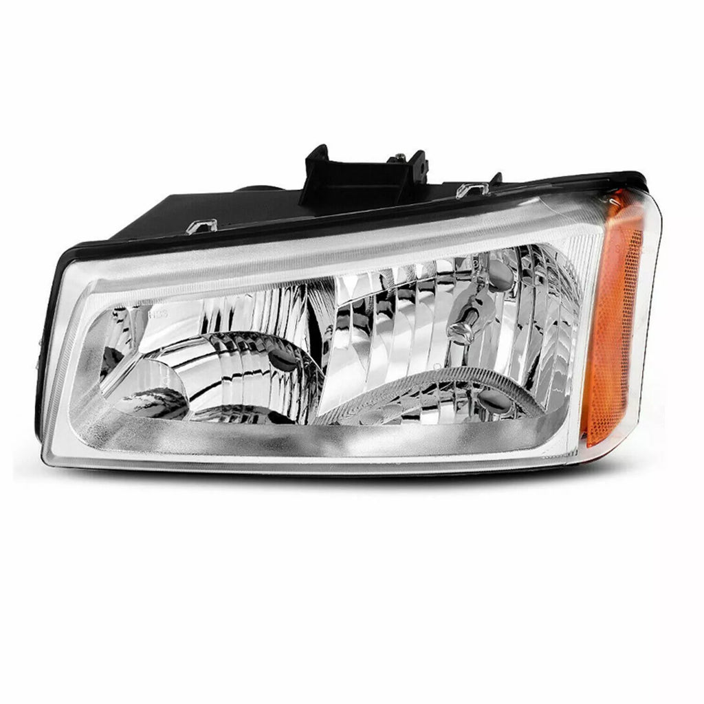 Front Headlights, Signal Lamps Chrome Plastic For 2003-2007 Chevrolet Silverado 1500