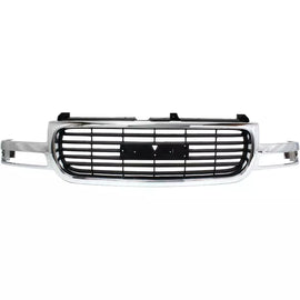 1999-2002 GMC Sierra / 2000-2006 Yukon Front Bumper Chrome & Grille Assembly Kit | OEM Fit