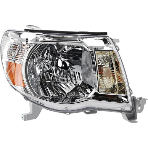 2005-2011 Toyota Tacoma Front Headlights Assembly Chrome W/Bulb | OEM Fit