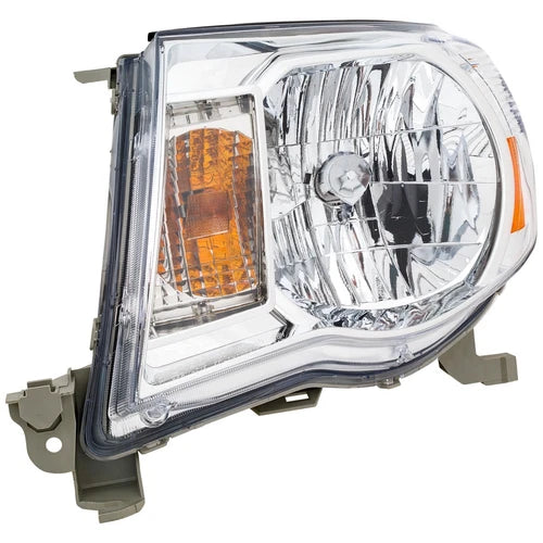 2005-2011 Toyota Tacoma Front Headlights Assembly Chrome W/Bulb | OEM Fit