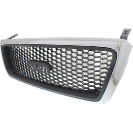 2006-2008 Ford F-150 Grille Assembly XLT Chrome Black | OEM Fit