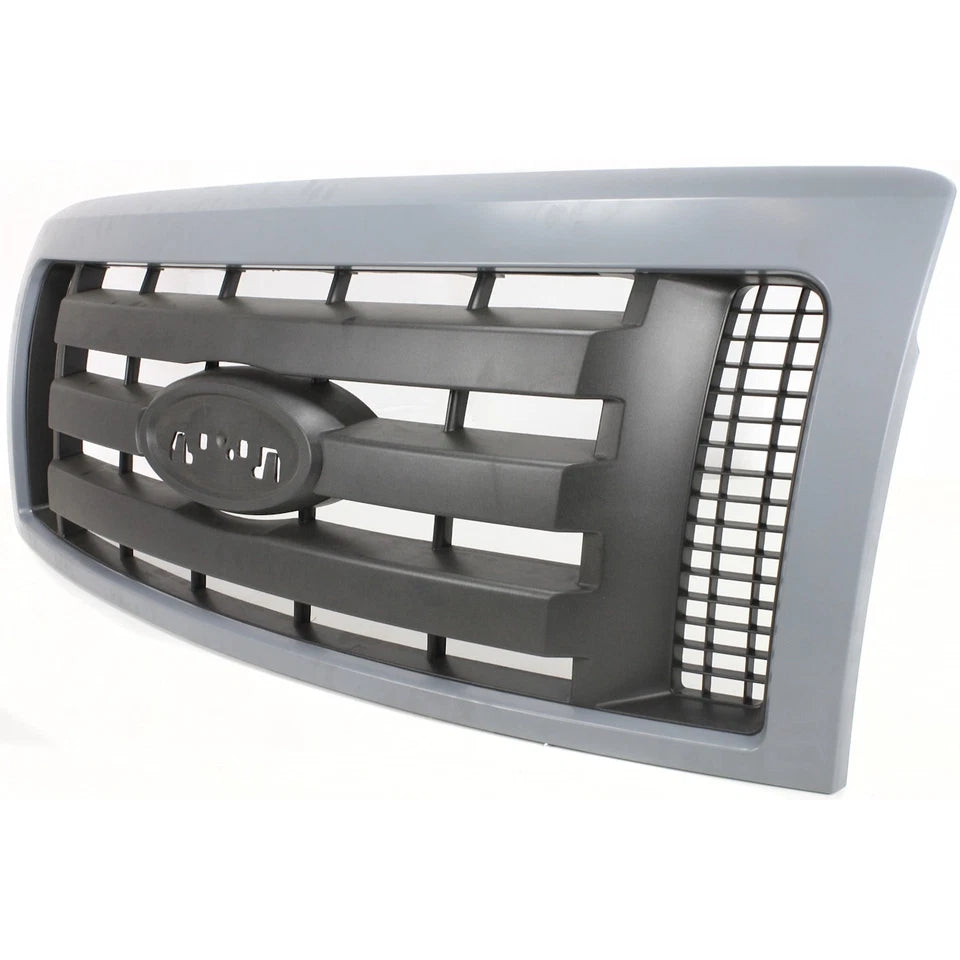2009-2014 Ford F-150 Grille Gray Shell w/ Textured Black Insert Plastic | OEM Fit