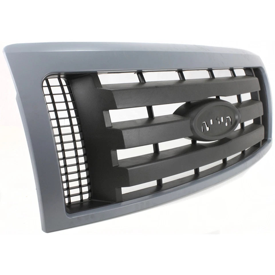 2009-2014 Ford F-150 Grille Gray Shell w/ Textured Black Insert Plastic | OEM Fit