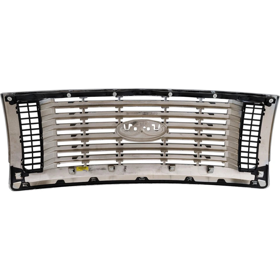 2010-2012 Ford F-150 Grille Chrome Shell w/ Black Insert Plastic | OEM Fit