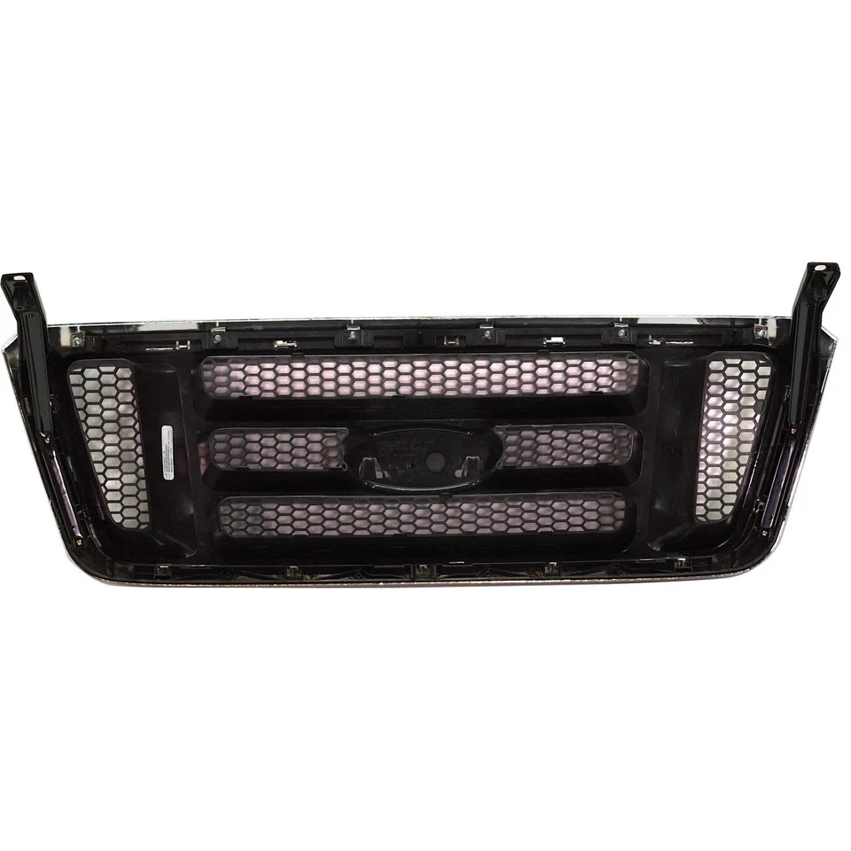2004 Ford F-150 Grille Chrome Shell w/ Dark Gray Insert New Body Style | OEM Fit