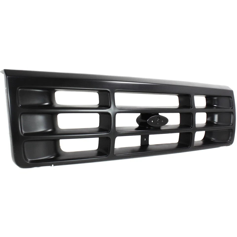 Grille Assembly For 1992-1996 Ford F-150 Painted Black | OEM Fit