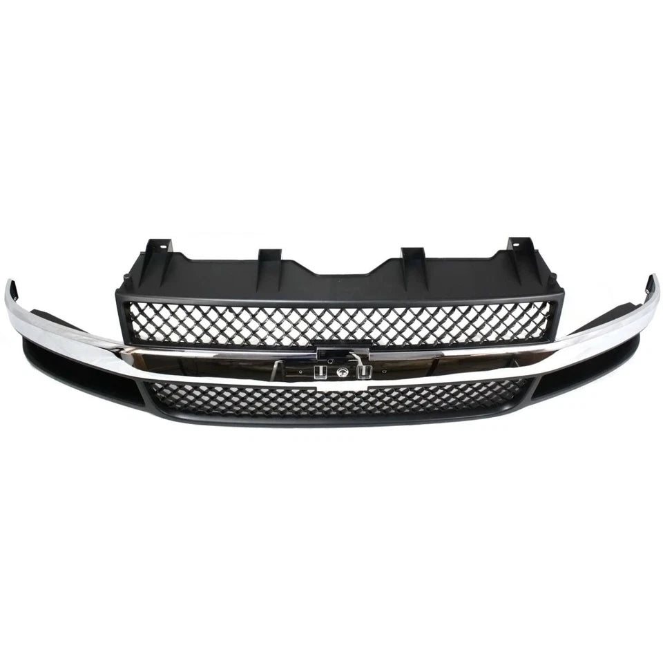 Front Grille Assembly Chrome Bar 2003–2023 Chevrolet Express 1500 2500 3500 4500 | OEM Fit