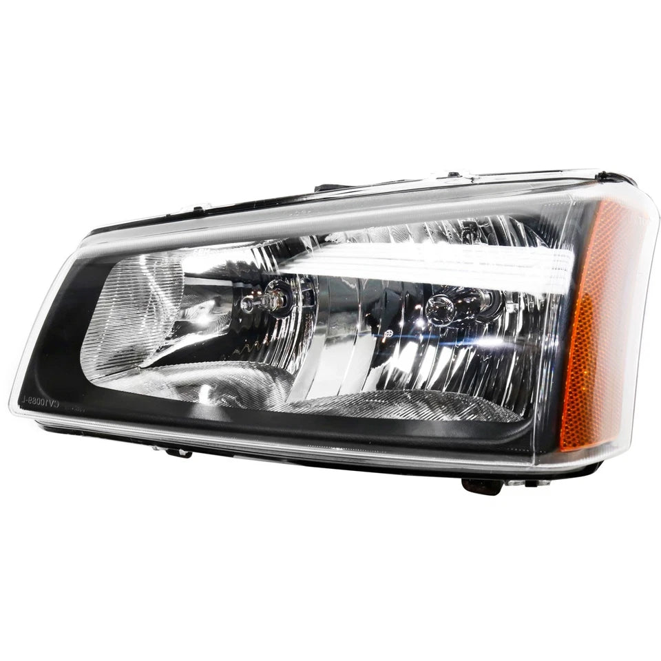 2003-2007 Chevrolet Silverado Avalanche 1500 2500 3500 Front Headlights W/Bulbs | OEM Fit