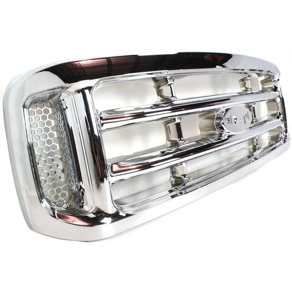 Grille For 1999-2004 Ford F-250 Super Duty Chrome Plastic | OEM Fit