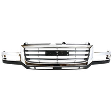 Load image into Gallery viewer, Front Grille Chrome Shell w/Black Insert 2003–2007 GMC Sierra 2500 3500 HD | OEM Fit