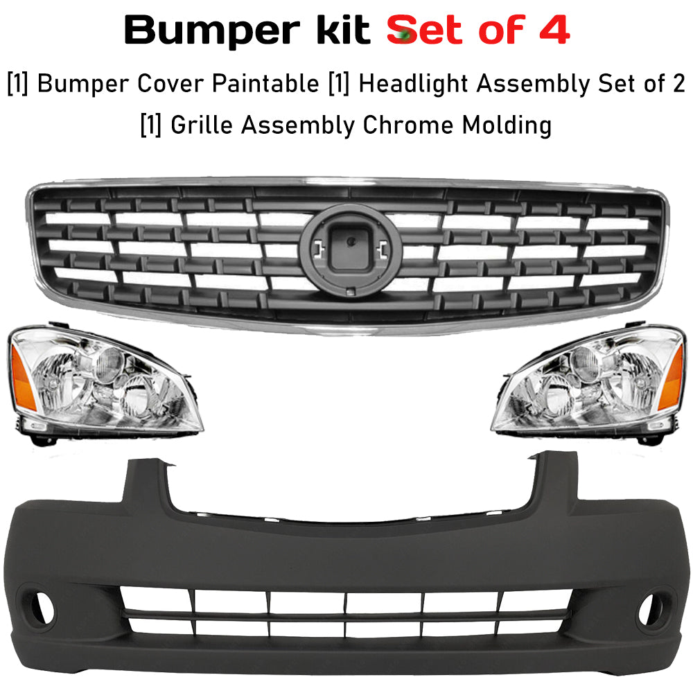 2005-2006 Nissan Altima Front Bumper Cover Kit | OEM Fit