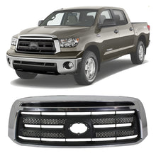 Load image into Gallery viewer, Front Grille Chrome Shell with Textured Black Insert Plastic For 2010-2013 Toyota Tundra