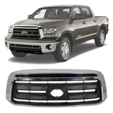 Front Grille Chrome Shell with Textured Black Insert Plastic For 2010-2013 Toyota Tundra