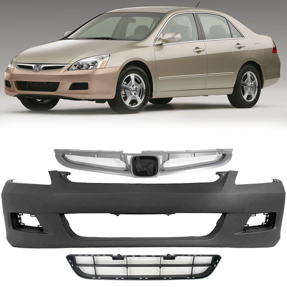 2006-2007 Honda Accord Sedan Front Bumper Cover Kit | OEM Fit
