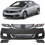 2009-2011 Honda Civic Front Bumper Cover Paintable & Grille Assembly Kit | OEM Fit