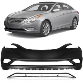 2011-2013 Hyundai Sonata Front Bumper Cover & Grille Kit | OEM Fit