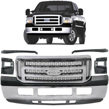 Load image into Gallery viewer, 2005-2007 Ford F-250/F-350 Super Duty Front Bumper Kit with Grille &amp; Brackets | OEM Fit
