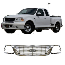 Grille For 2001-2003 Ford F-150 Chrome Plastic | OEM Fit