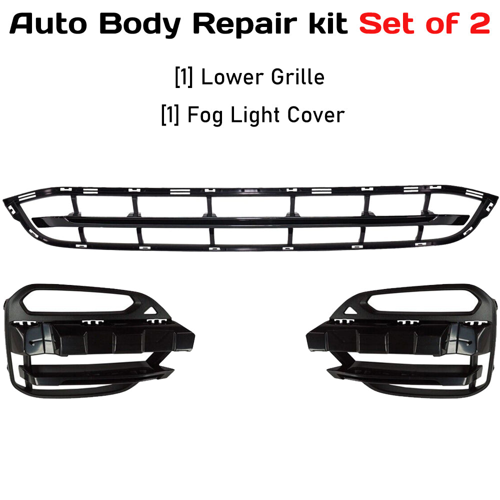 2018-2021 BMW X3 30i Front Bumper Grille Trim Assembly Kit | OEM Fit